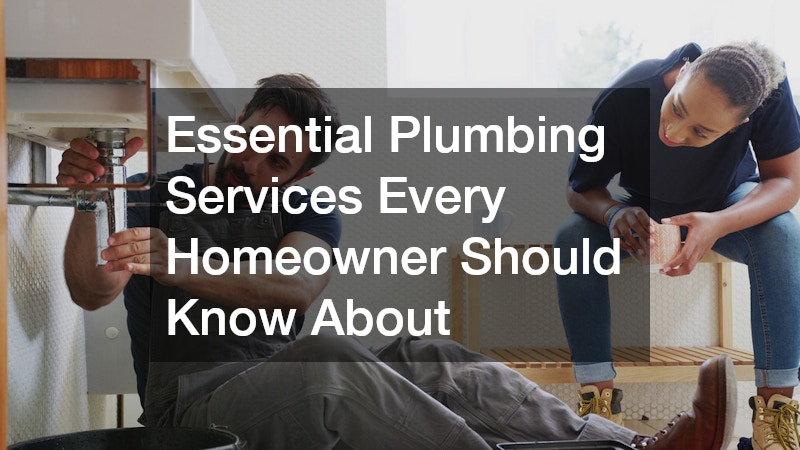 Essential Plumbing Services Every Homeowner Should Know About